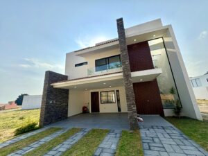 Fachada de casa en Finca Las Memorias, Atlixco, Puebla
