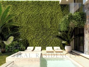 Alberca de casa en preventa en Tikal Residences, Atlixco, Puebla (render del proyecto)