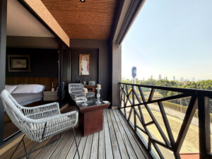 Exterior en terraza de Enigma, zona Enigma, Angelópolis, Puebla
