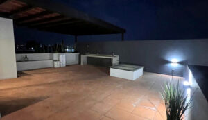 Roof garden nocturno en Privada San Jacinto, San Pedro Cholula, Puebla