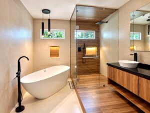 Baño principal de casa en El Mirador, La Calera, Puebla