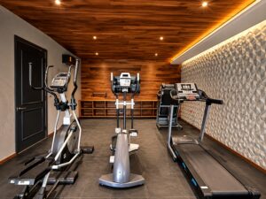 Gimnasio en casa de Clúster 777, Lomas de Angelópolis I, Puebla