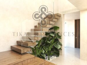 Escalera de casa en preventa en Tikal Residences, Atlixco, Puebla (render del proyecto)